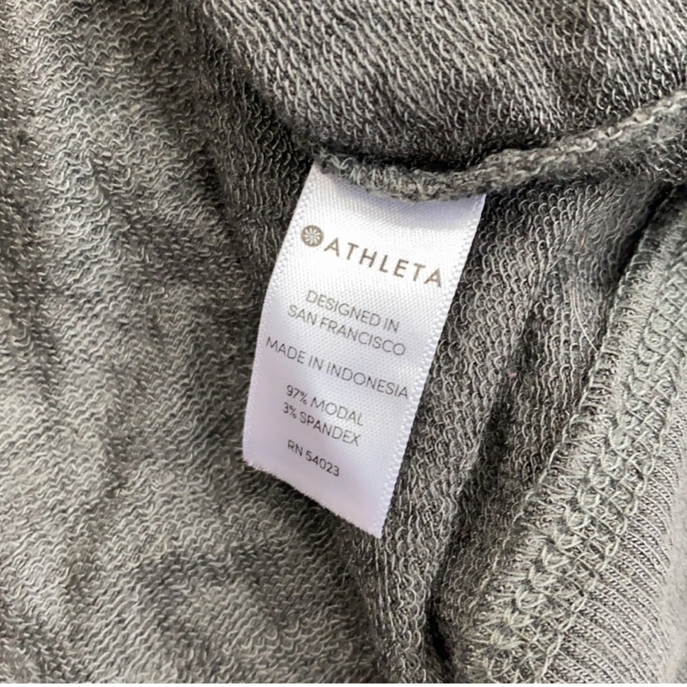 Athleta Criss Cross My Heart Lightweight Pullover Sweatshirt Gray‎ Size Medium - Picture 6 of 7